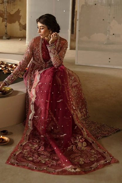 Hayat by Afrozeh Embroidered Organza 3Pc Suit AFH-24-04 MEHREEN