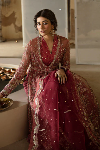 Hayat by Afrozeh Embroidered Organza 3Pc Suit AFH-24-04 MEHREEN