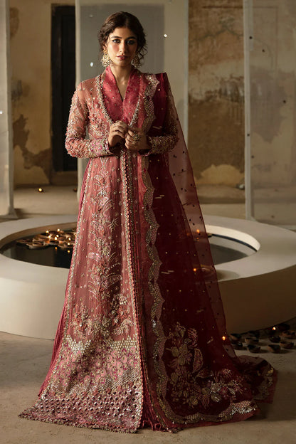 Hayat by Afrozeh Embroidered Organza 3Pc Suit AFH-24-04 MEHREEN