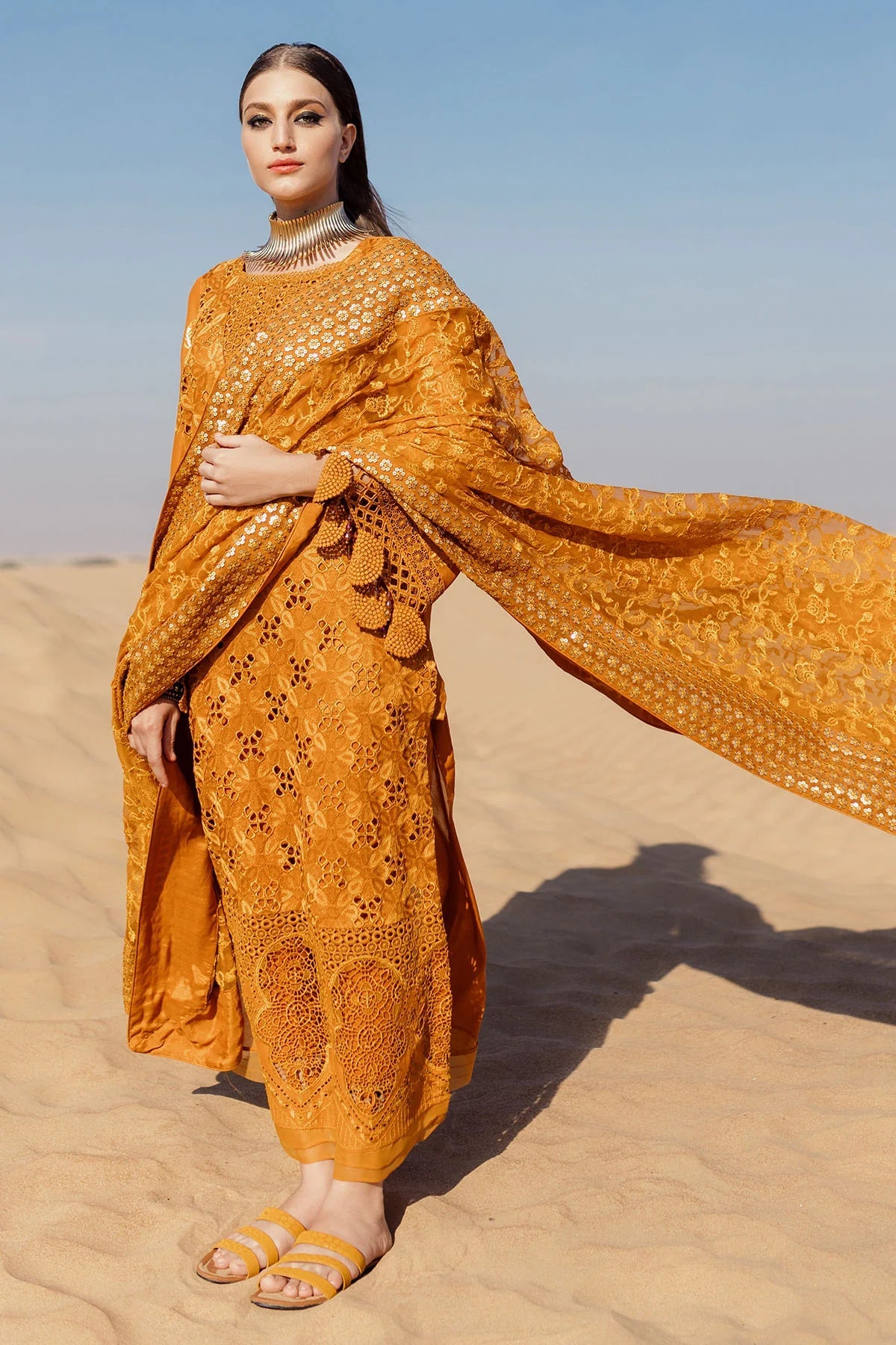 Nureh | Sehra Swiss Voil Lawn | MEEHA - NE-75