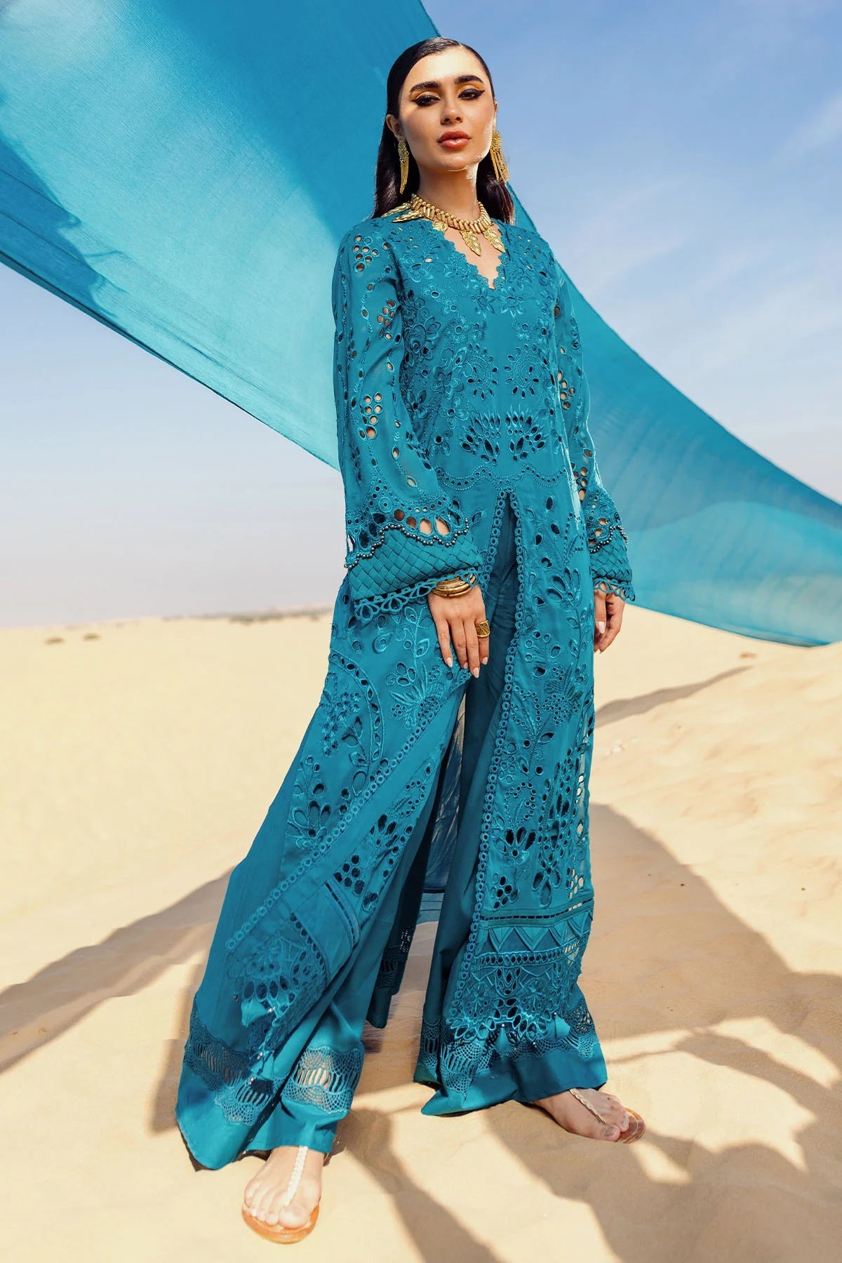 Nureh | Sehra Swiss Voil Lawn | BOSCO - NE-78