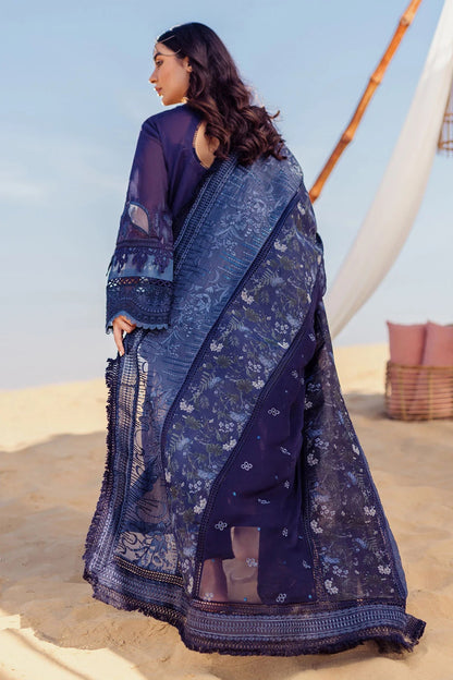 Nureh | Sehra Swiss Voil Lawn | NILE BLUE - NE-77
