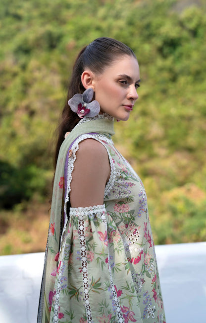 AJR Couture | Printakari Lawn 25 | Pink Patel