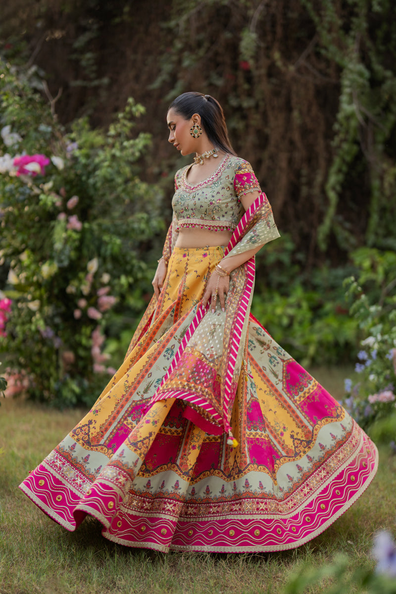 Qalamkar | Luxe Silk |  UA-08 LUNA