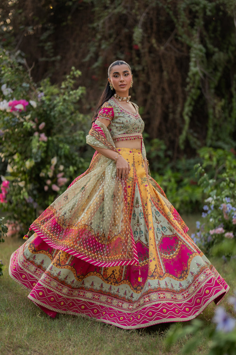 Qalamkar | Luxe Silk |  UA-08 LUNA