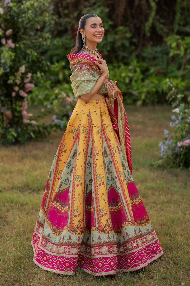 Qalamkar | Luxe Silk |  UA-08 LUNA