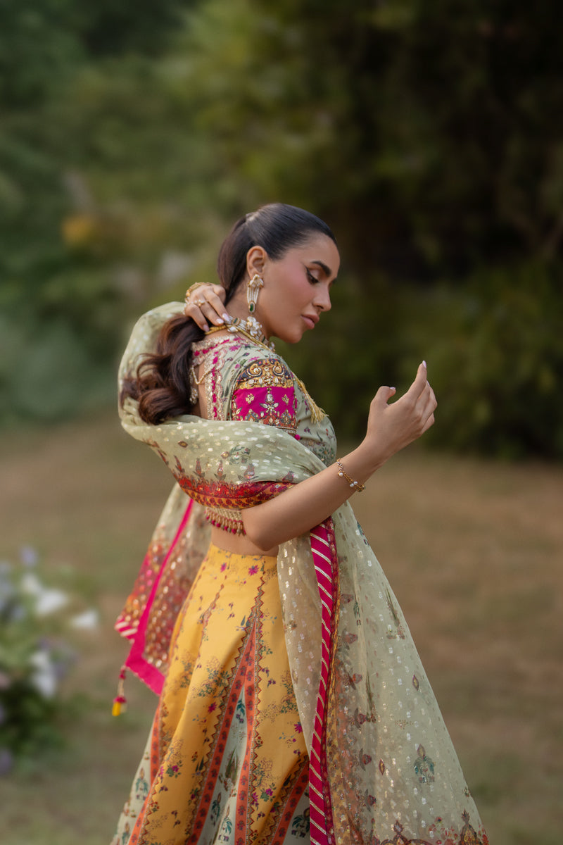 Qalamkar | Luxe Silk |  UA-08 LUNA