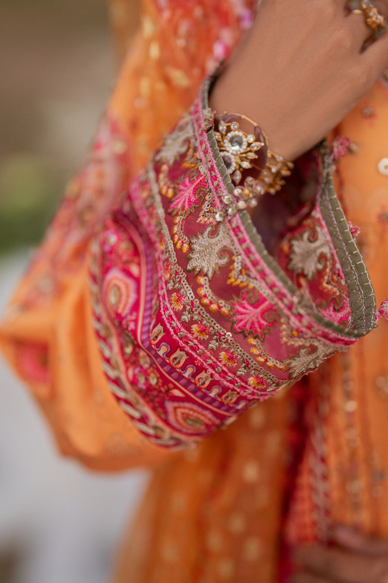 Qalamkar | Luxe Silk |  UA-05 FIORE