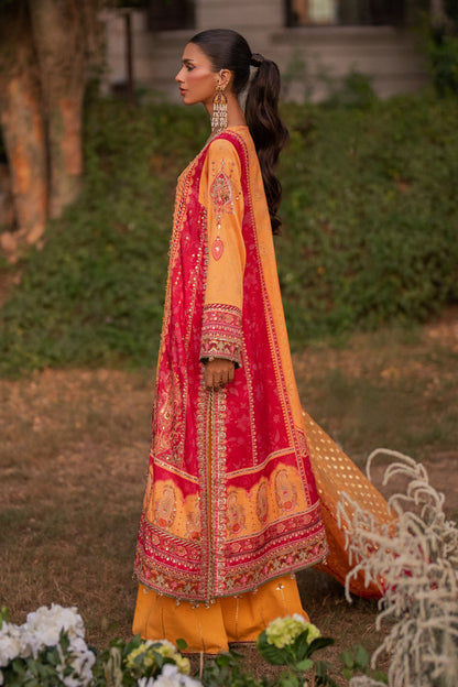 Qalamkar | Luxe Silk |  UA-05 FIORE