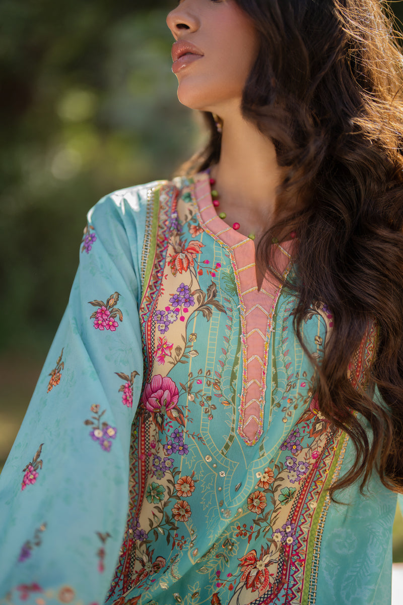 Qalamkar | Luxe Silk |   UA-06 SARA