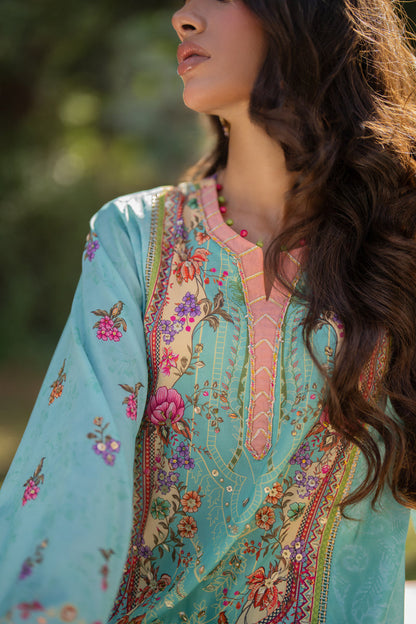 Qalamkar | Luxe Silk |   UA-06 SARA