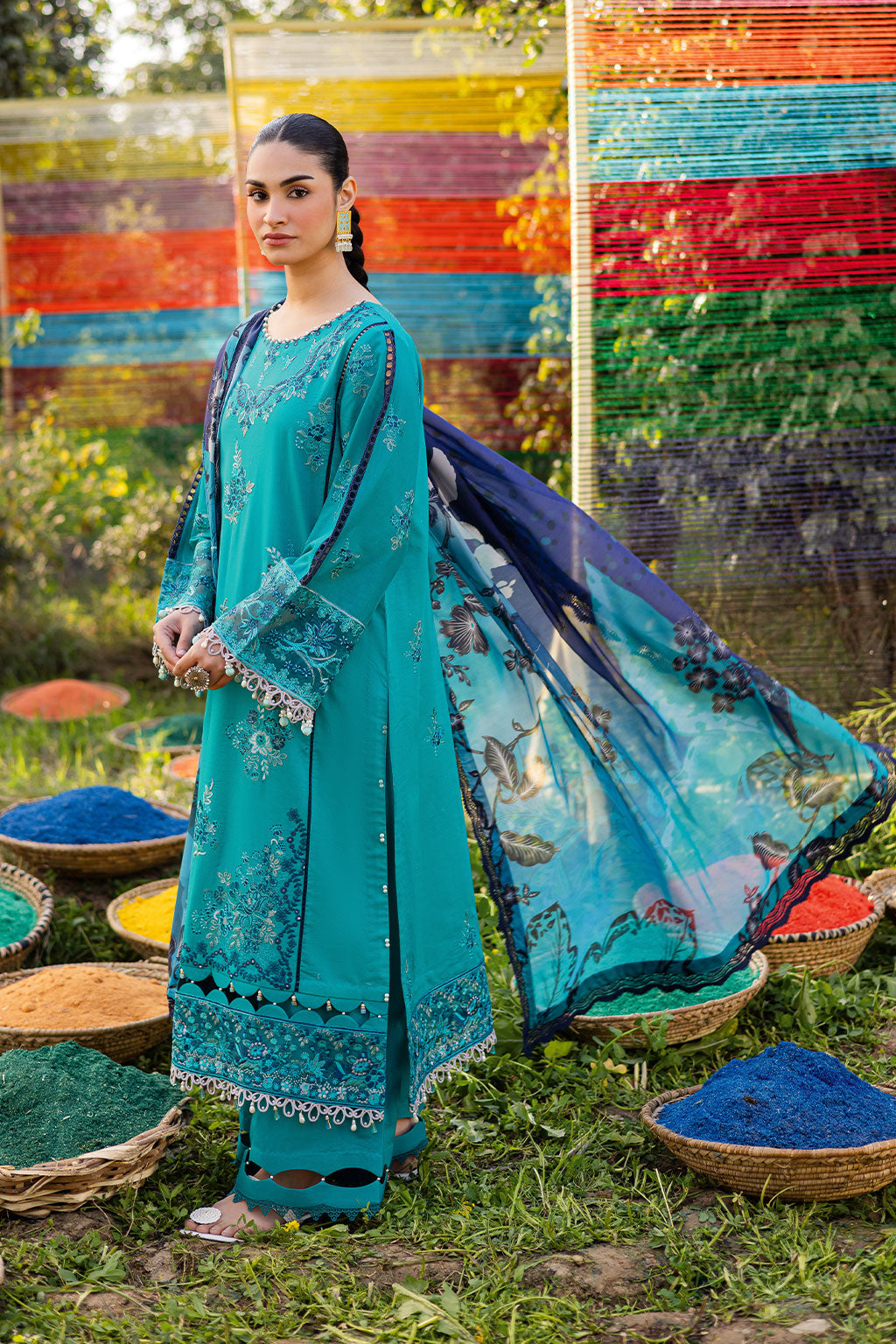 Ramsha | Riwayat Lawn Collection | Y-1201