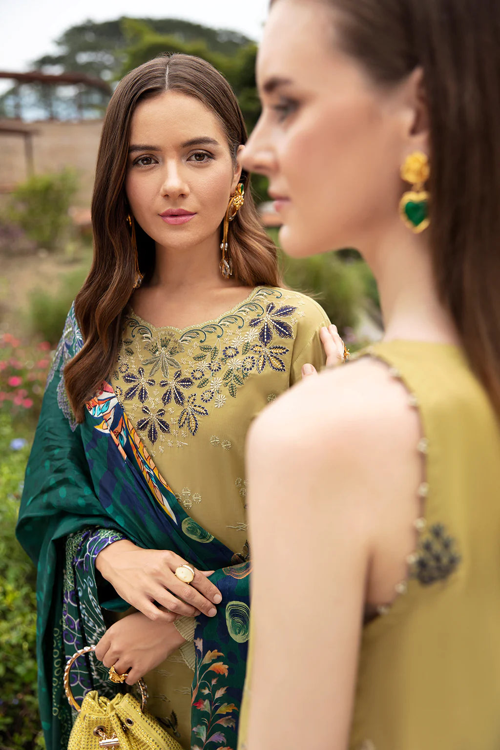 Ramsha | Andaz Collection | OLIVE GREEN