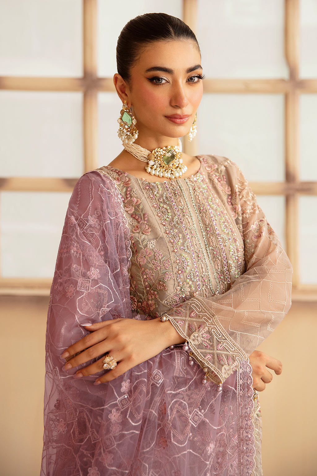 Ramsha | Minhal Organza Collection |   M-1206