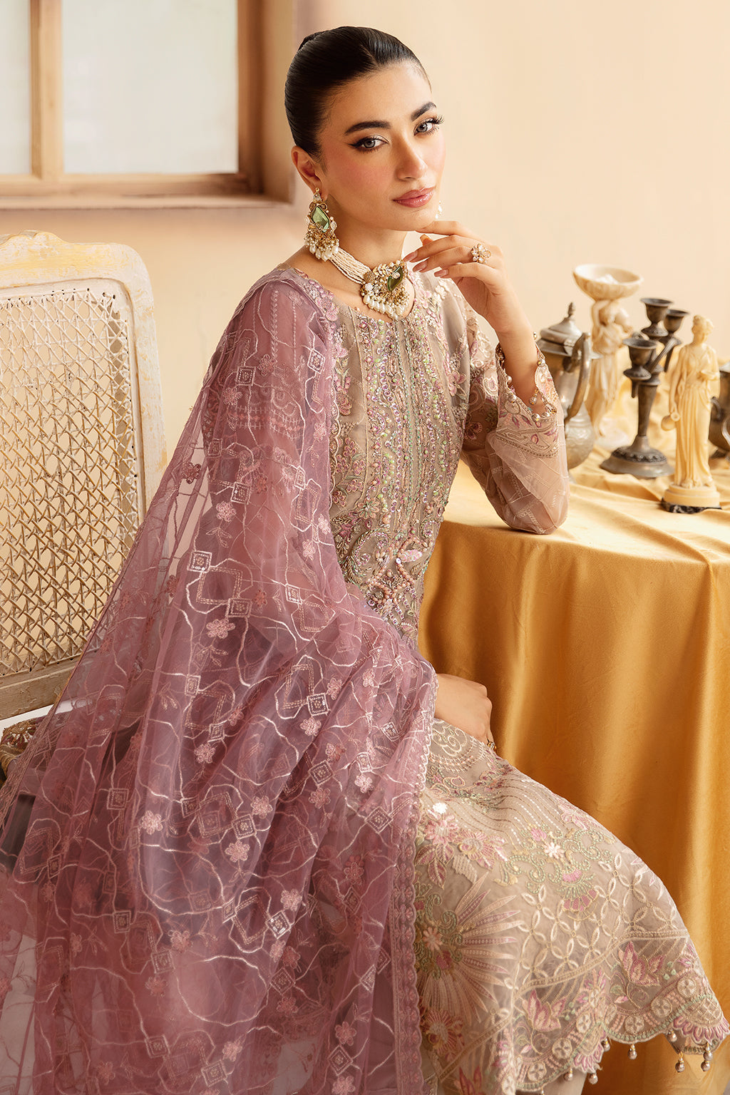Ramsha | Minhal Organza Collection |   M-1206