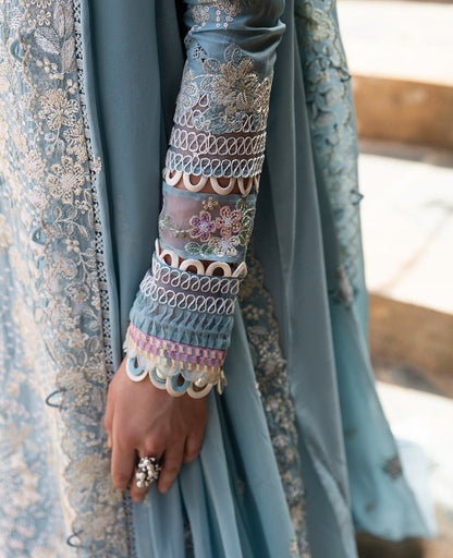 Republic Womenswear | Ilana Eid Luxury Lawn | Azure