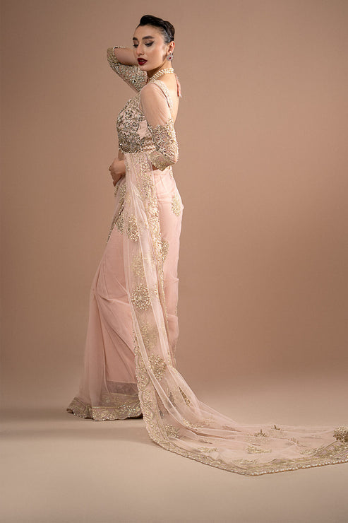 Imrozia Premium | Lumiere Luxury Sarees | 01 Rose Clair