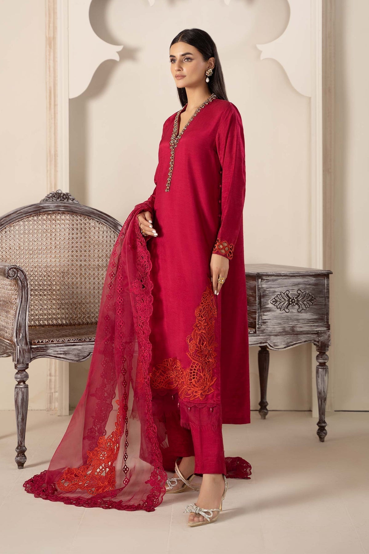 Maria B | Formal Wears | Suit Pink SF-PFW23-02