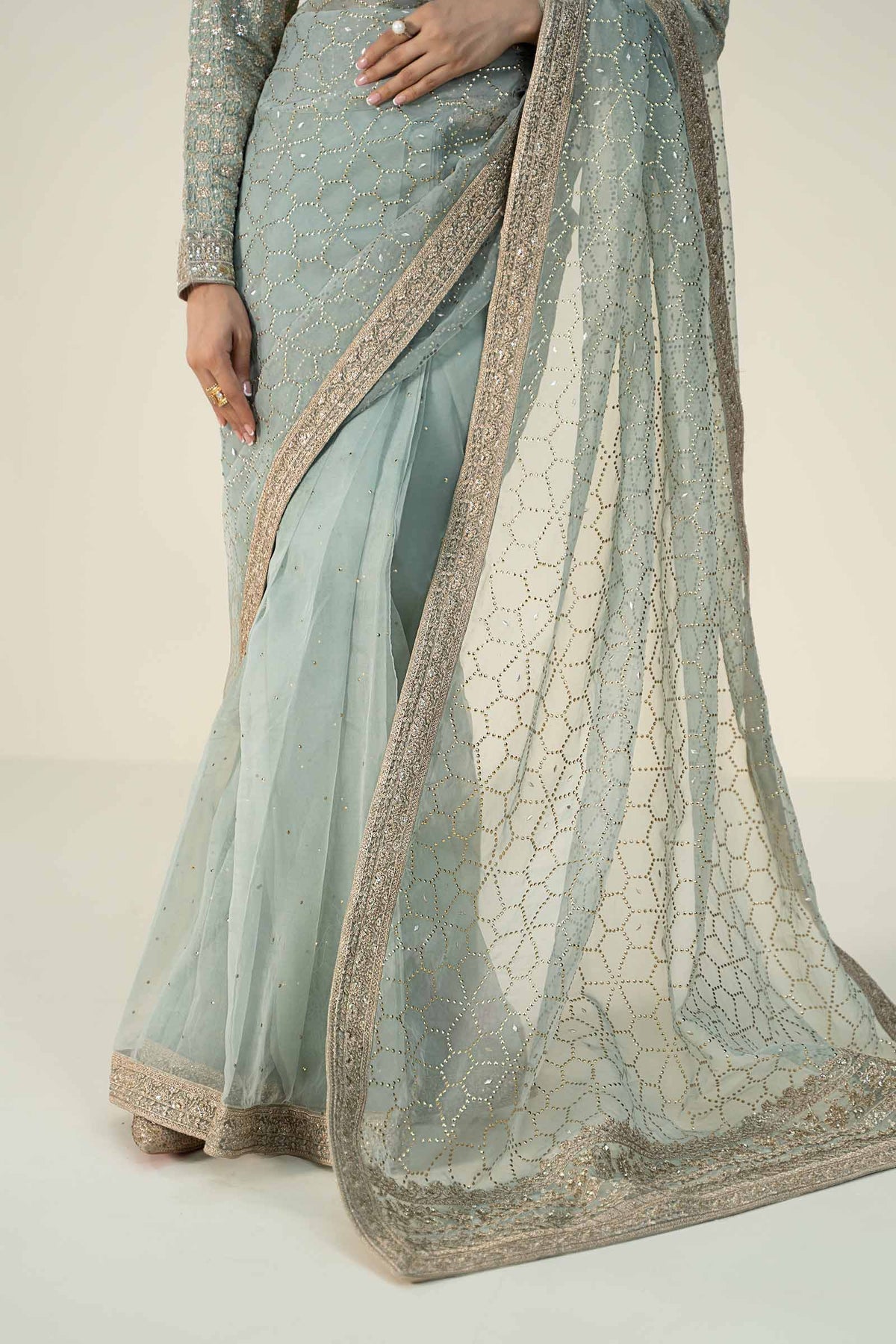 Maria B | Formal Wears | Raw Silk Saree | SF-W24-15