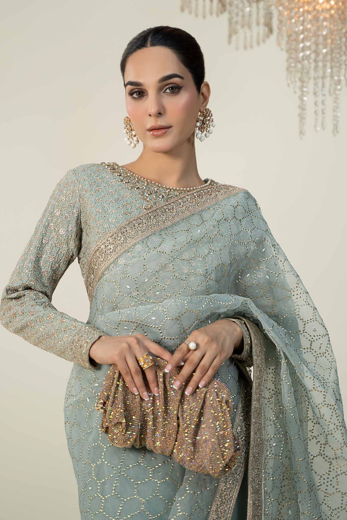 Maria B | Formal Wears | Raw Silk Saree | SF-W24-15