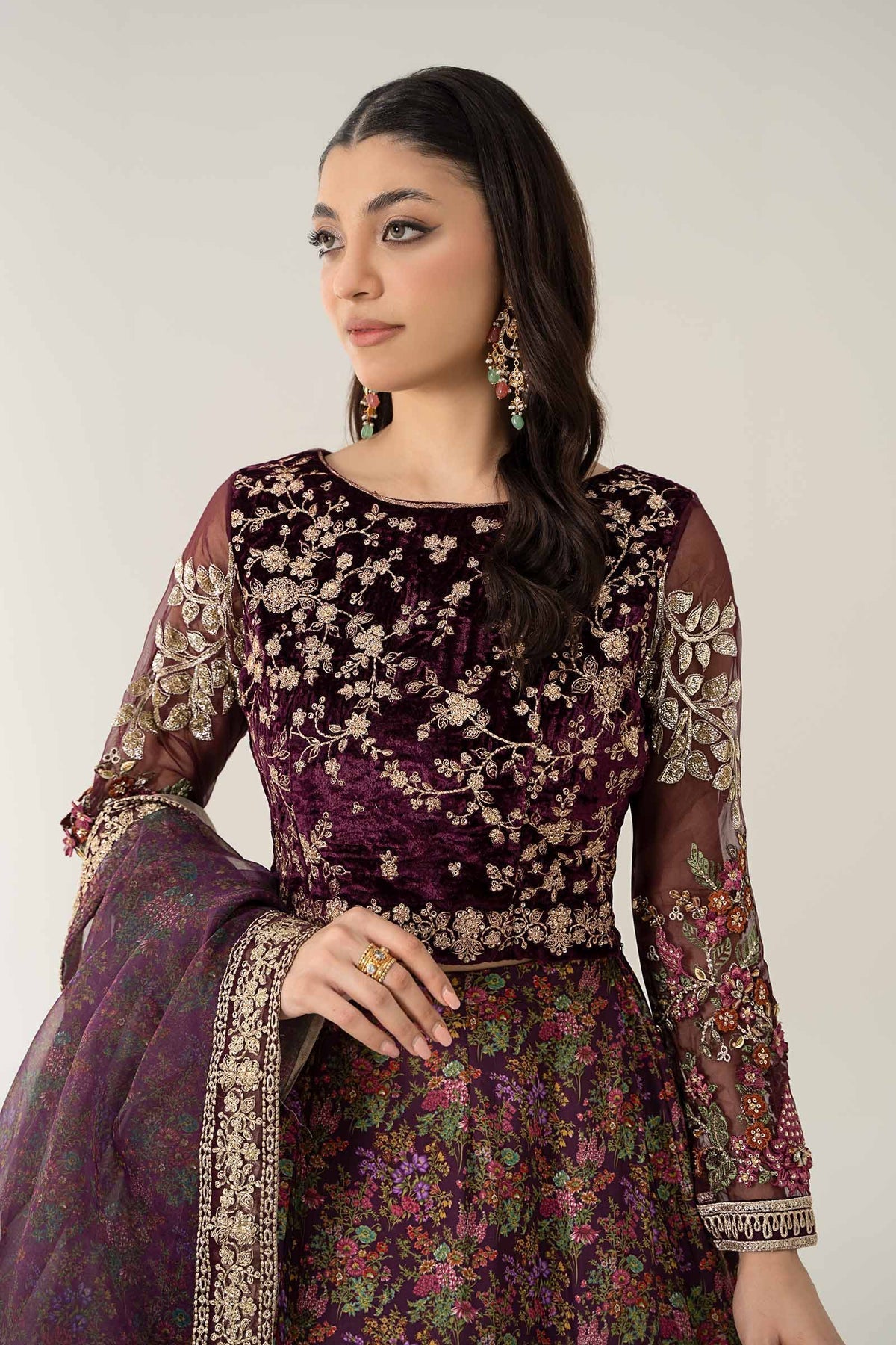 Maria B | Formal Wears | Velvet Suit | SF-W24-50