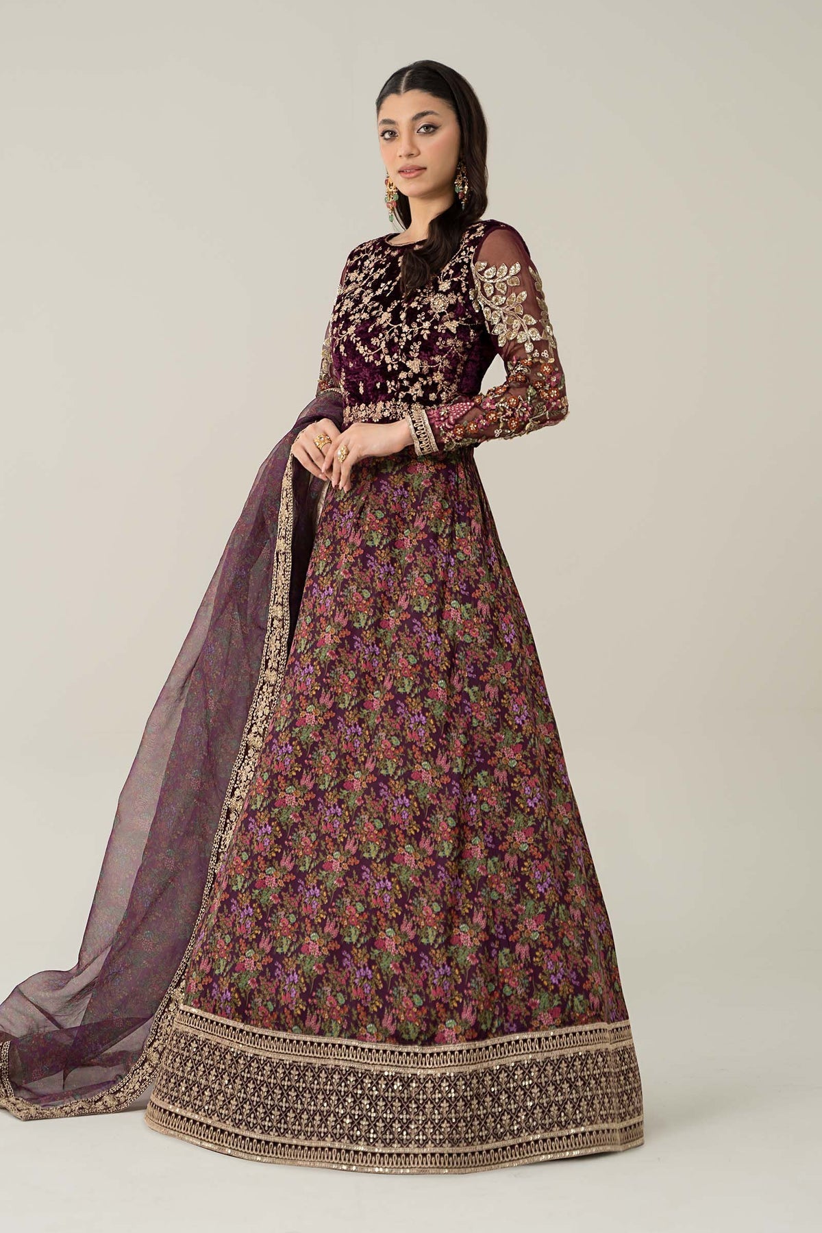 Maria B | Formal Wears | Velvet Suit | SF-W24-50