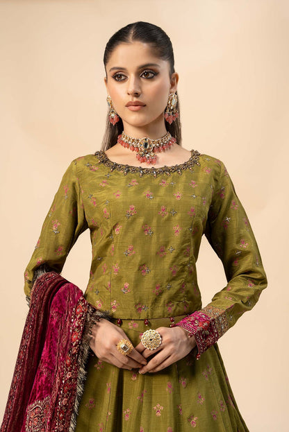 Maria B | Formal Wears | Raw Silk Suit | SF-W24-26