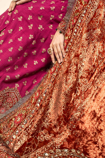 Maria B | Formal Wears | Raw Silk Suit | SF-W24-26-C