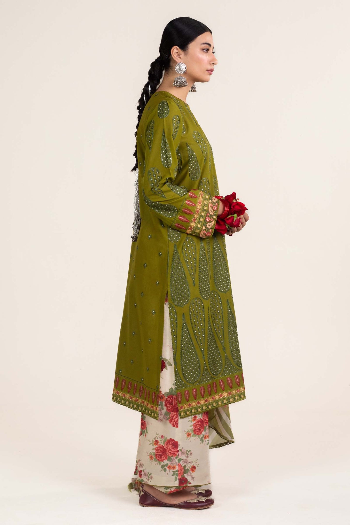 Zara Shahjahan | Stitched Lawn 24 | SL-AINA-8B