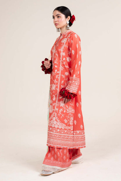 Zara Shahjahan | Stitched Lawn 24 | SL-MAHI-1A