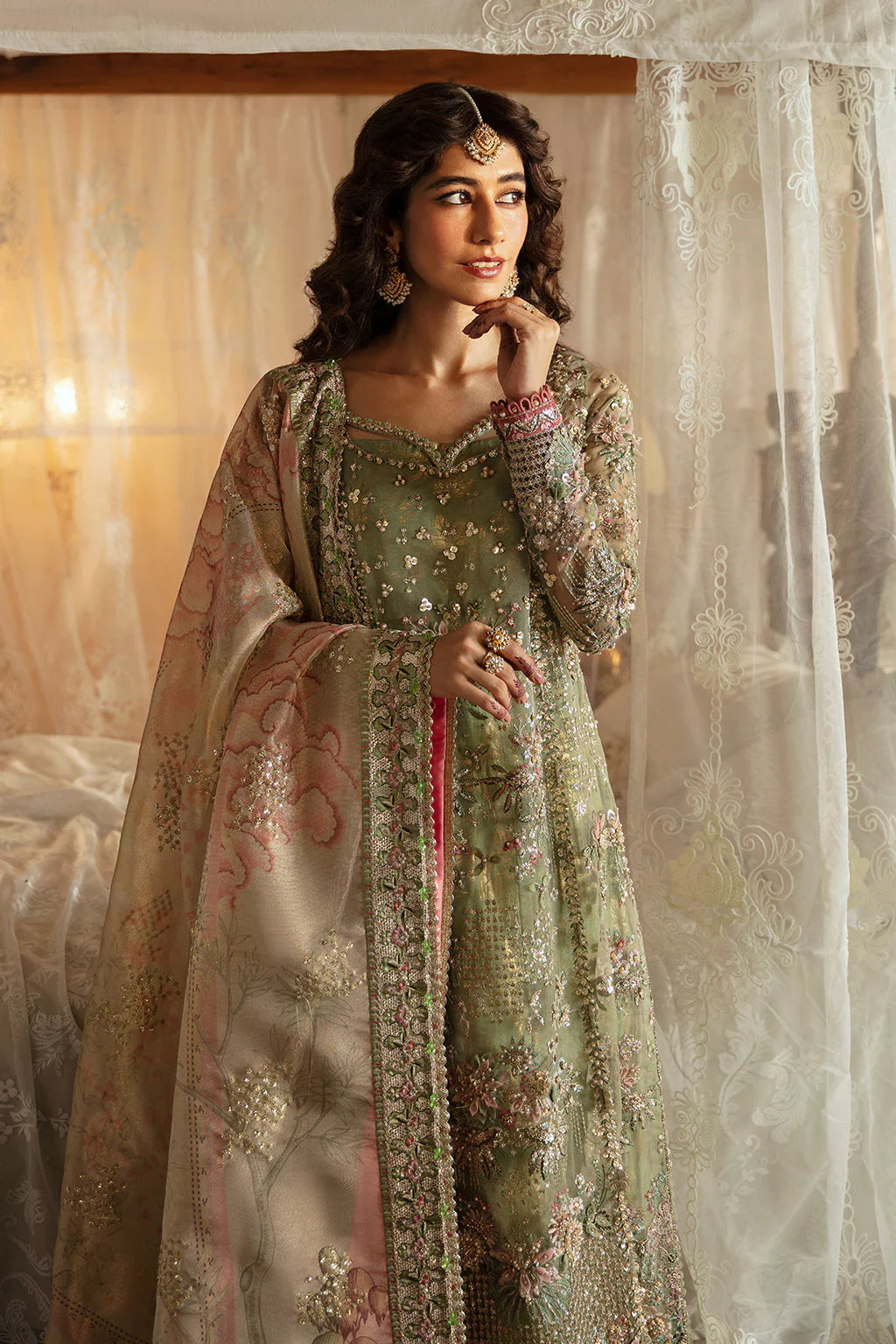 Hayat by Afrozeh Embroidered Organza 3Pc Suit AFH-24-03 SHREYA