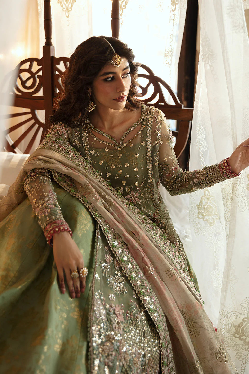 Hayat by Afrozeh Embroidered Organza 3Pc Suit AFH-24-03 SHREYA