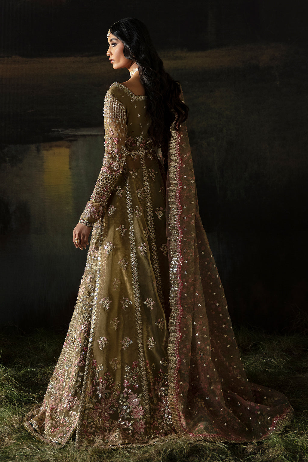 Hayat by Afrozeh Embroidered Organza 3Pc Suit AFH-24-01 SUHANA