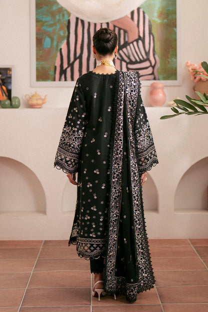 Saffron | Mystere Festive Lawn | Ebony
