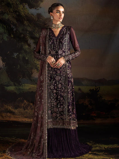 Rouge by Zarif Embroidered Chiffon 3Pc Suit ZRW-08 HANNAH