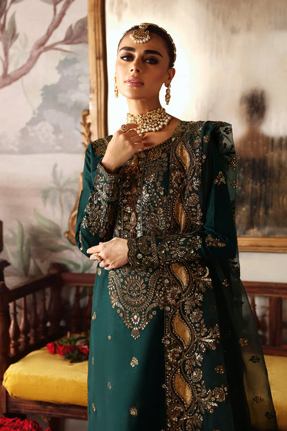 Shagna Premium Embroidered Raw Silk 3Pc Suit S-03 Zaib