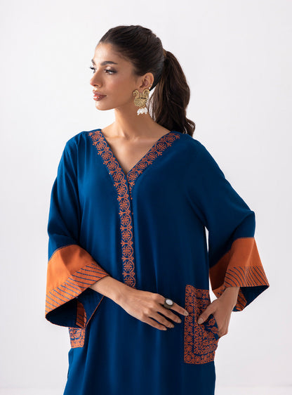 Zainab Chottani | Aara Casual Pret |  Electric Sapphire