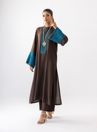 Zainab Chottani | Aara Casual Pret | Dark Chrome