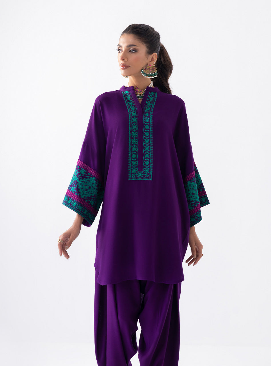 Zainab Chottani | Aara Casual Pret |  Blushing Plum