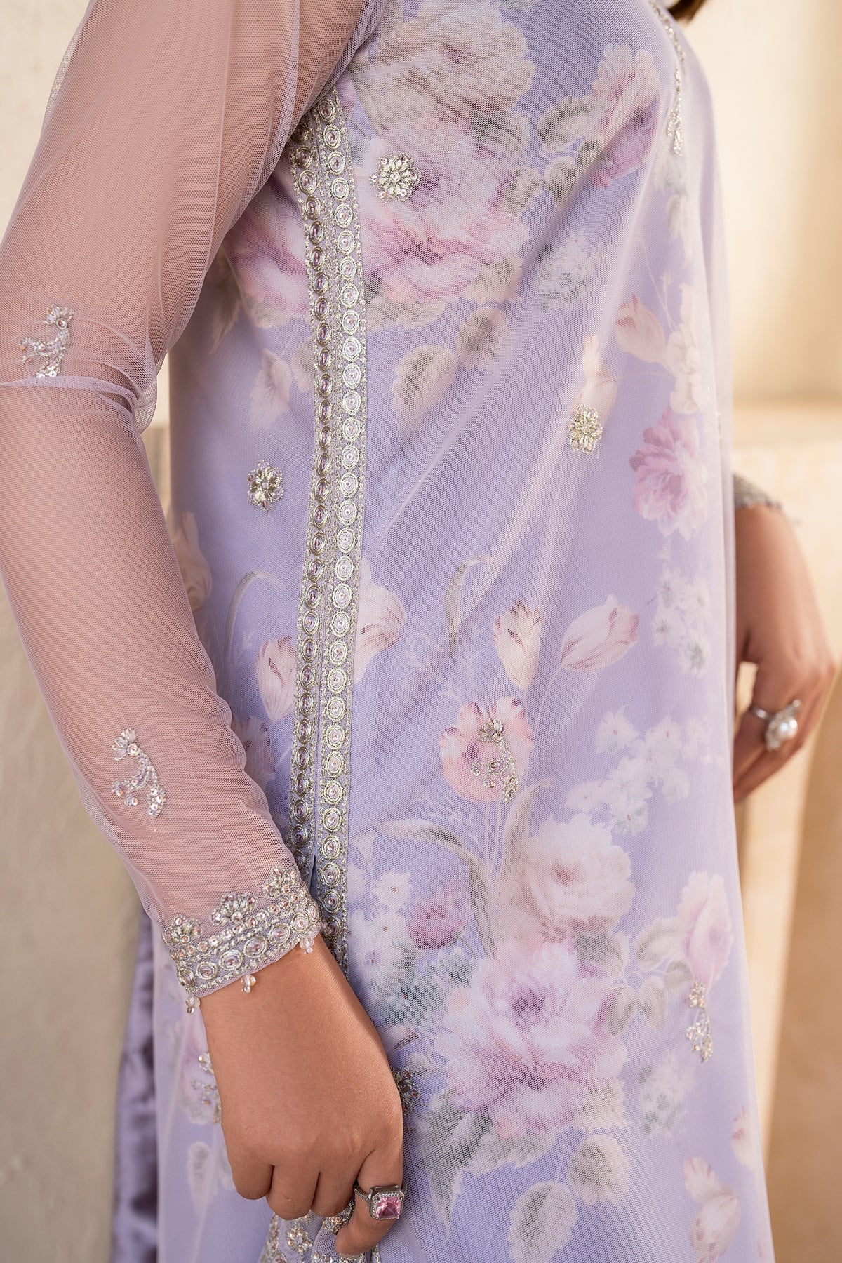 Zarif | Iris Printed Embroidered Edit 24 |  LOTUS