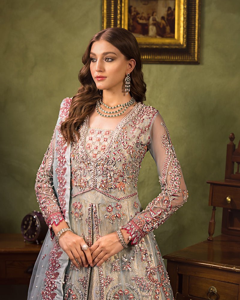 Ain | Aroosh Luxury Formals 24 | AR-93 ALEESHA (Ice Grey)
