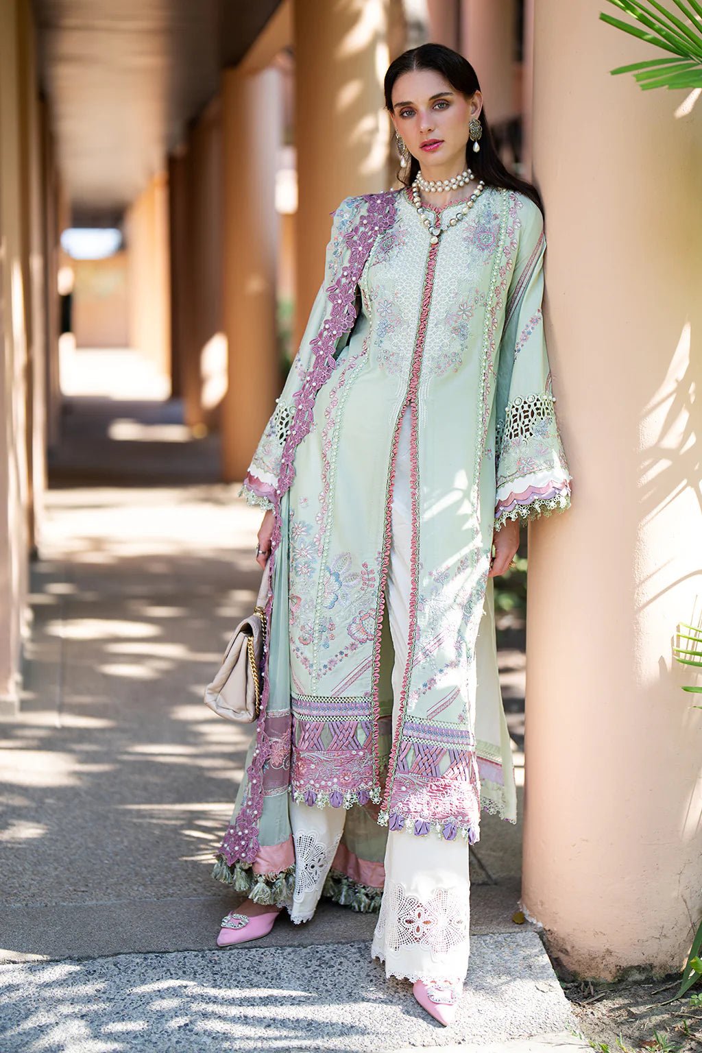 AJR Couture | Alif Signature Luxury Lawn 24 |  Aura