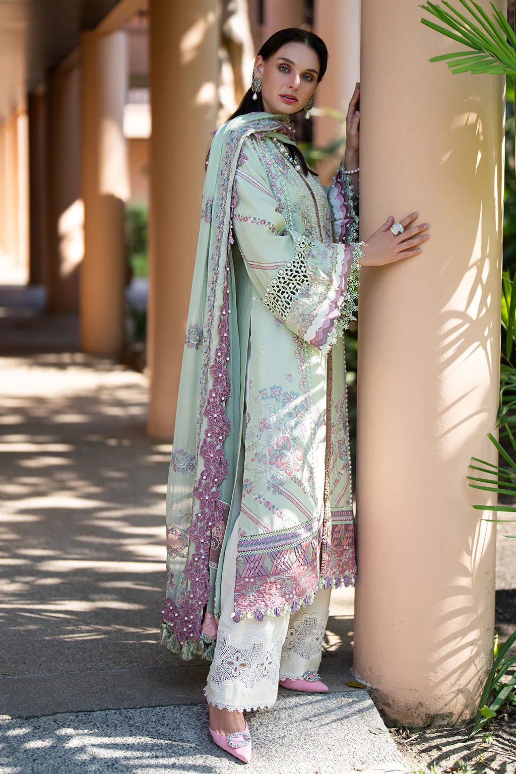 AJR Couture | Alif Signature Luxury Lawn 24 |  Aura