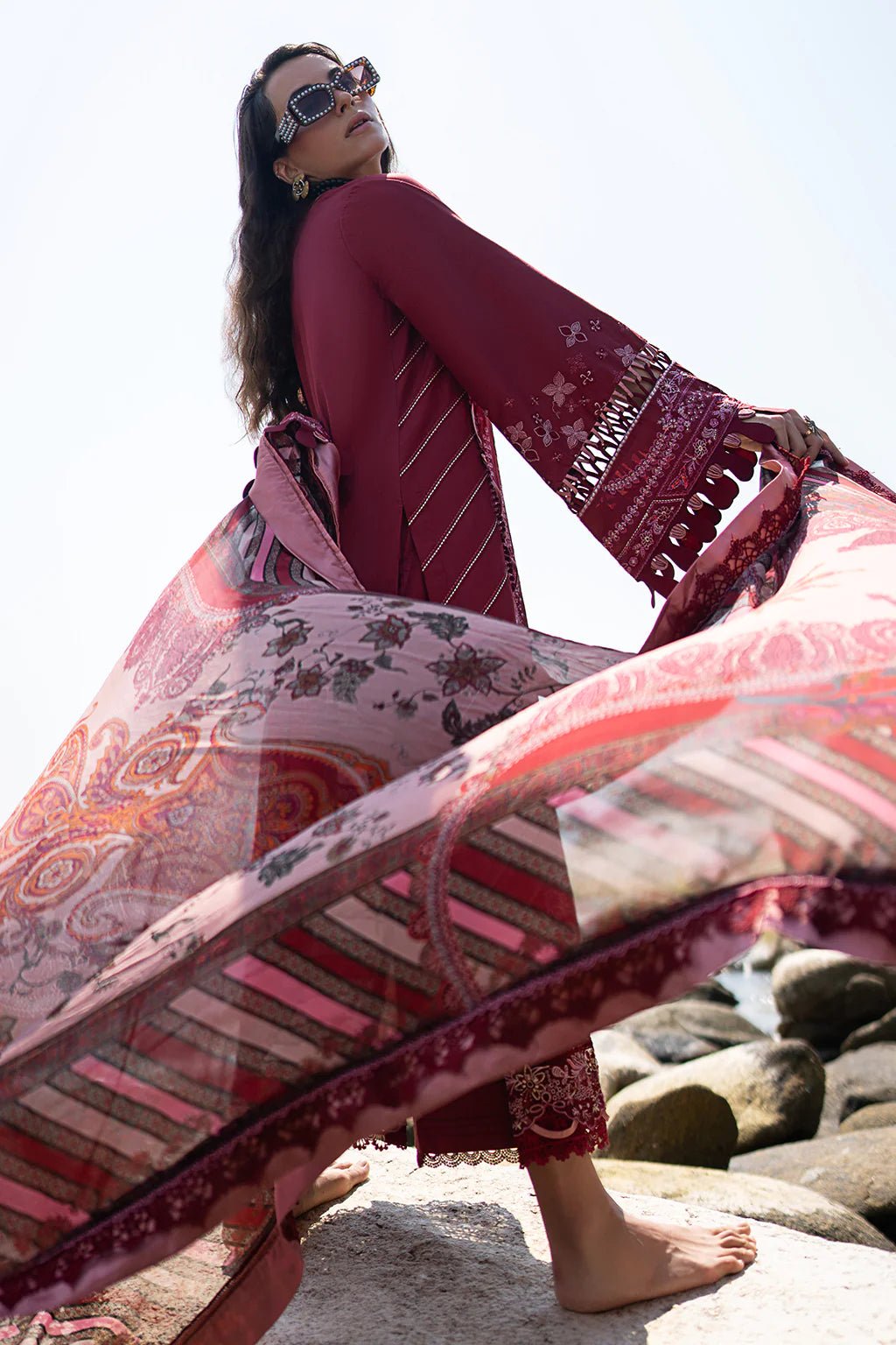 AJR Couture | Alif Signature Luxury Lawn 24 | Eleganza