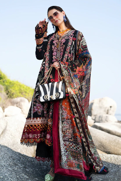 AJR Couture | Alif Signature Luxury Lawn 24 | Noir
