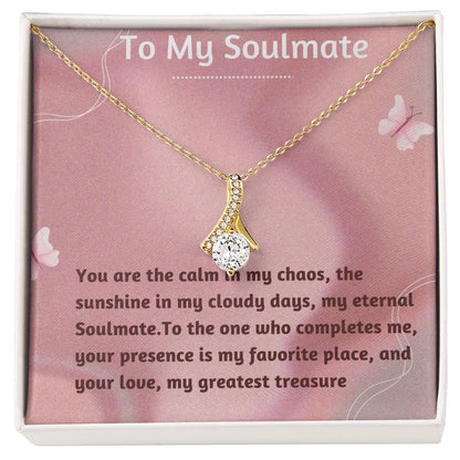 Alluring Beauty Necklace for Valentines , Birthdays and Weddings with Beautiful Custom Message - Riwayat-e-khas