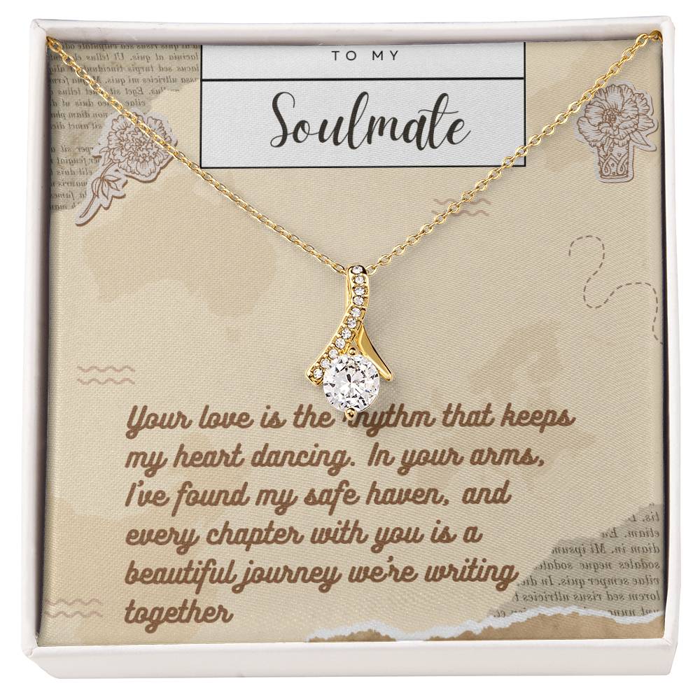 Alluring Beauty Necklace for Valentines , Birthdays and Weddings with Beautiful Custom Message - Riwayat-e-khas