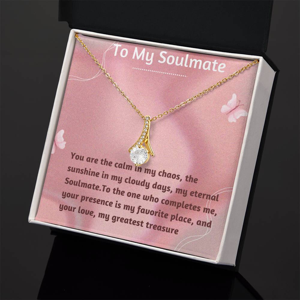 Alluring Beauty Necklace for Valentines , Birthdays and Weddings with Beautiful Custom Message - Riwayat-e-khas