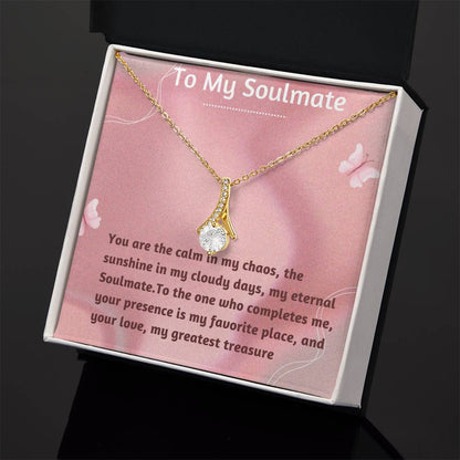 Alluring Beauty Necklace for Valentines , Birthdays and Weddings with Beautiful Custom Message - Riwayat-e-khas