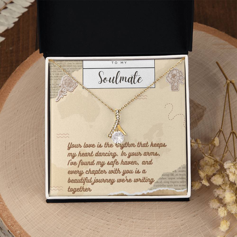 Alluring Beauty Necklace for Valentines , Birthdays and Weddings with Beautiful Custom Message - Riwayat-e-khas